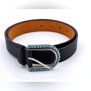 Sonoma Black Belt with Beaded Buckle NWOT